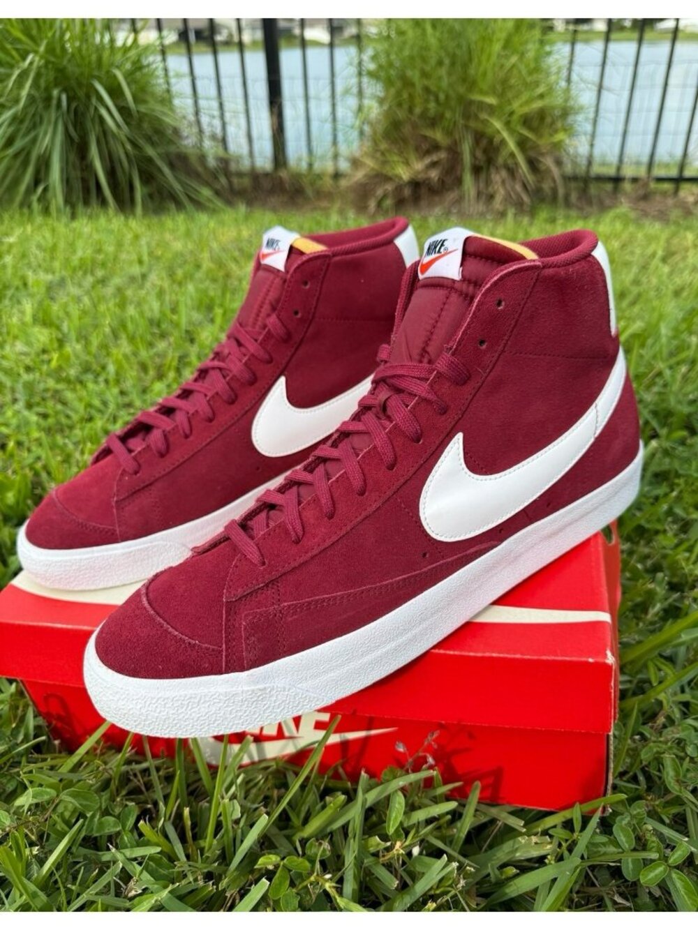 14 MEN'S NIKE BLAZER CI1172-601 TEAM RED WHITE SNEAKERS SPORTSWEAR